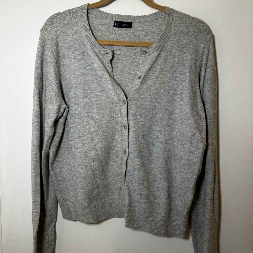 GAP Women's Light Gray Cardigan